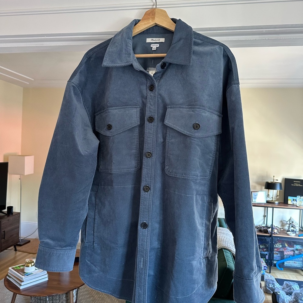 Madewell Blue Corduroy Jacket